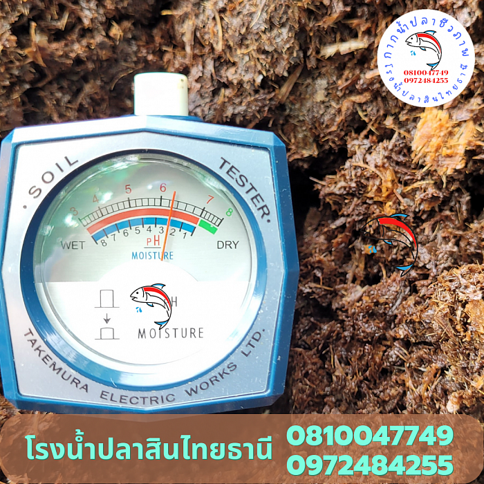 ค่า pH ค่าเป็น กรด - ด่าง ในกากน้ำปลา